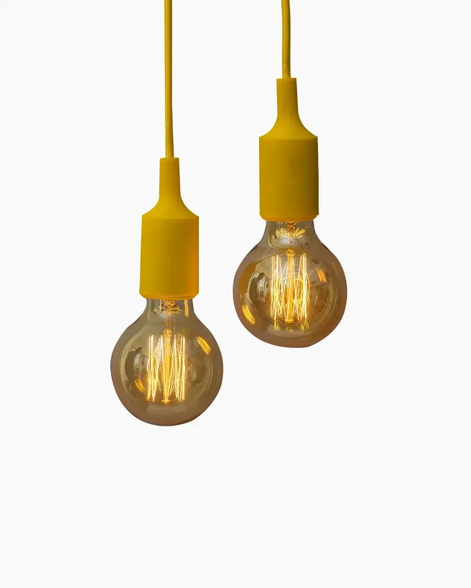 Yellow Ceiling Light Bulb
